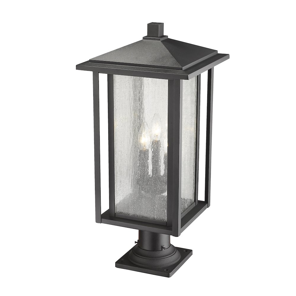 Z-Lite 3 Light Outdoor Pier Mounted Fixture. Picture 4