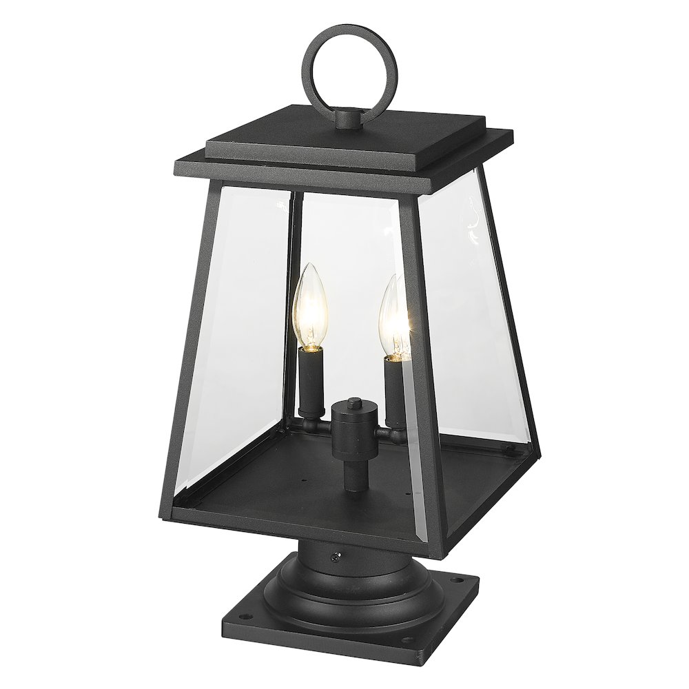 Z-Lite 2 Light Outdoor Pier Mounted Fixture. Picture 2