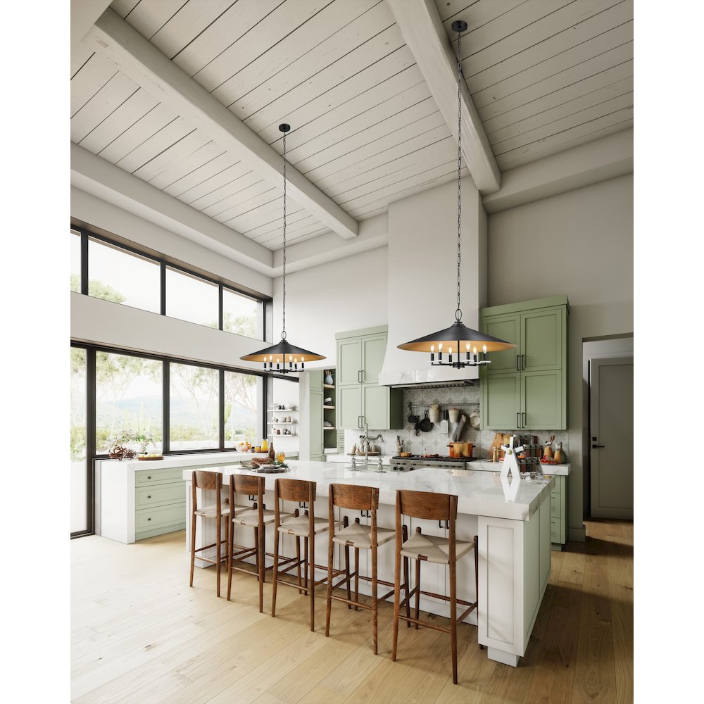 Z-Lite 6 Light Pendant. Picture 6