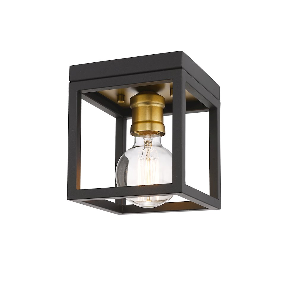 Z-Lite 1 Light Flush Mount. Picture 1