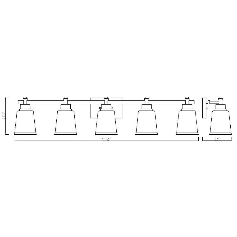 Z-Lite 5 Light Vanity. Picture 8