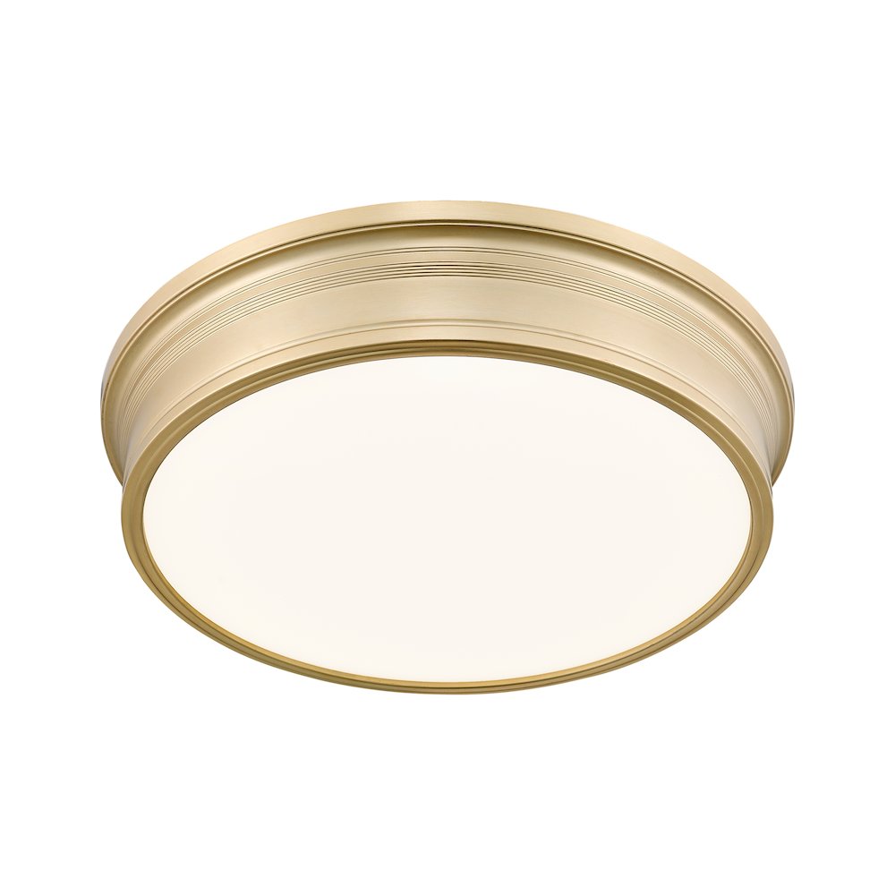 Z-Lite 1 Light Flush Mount, Modern Gold. Picture 3