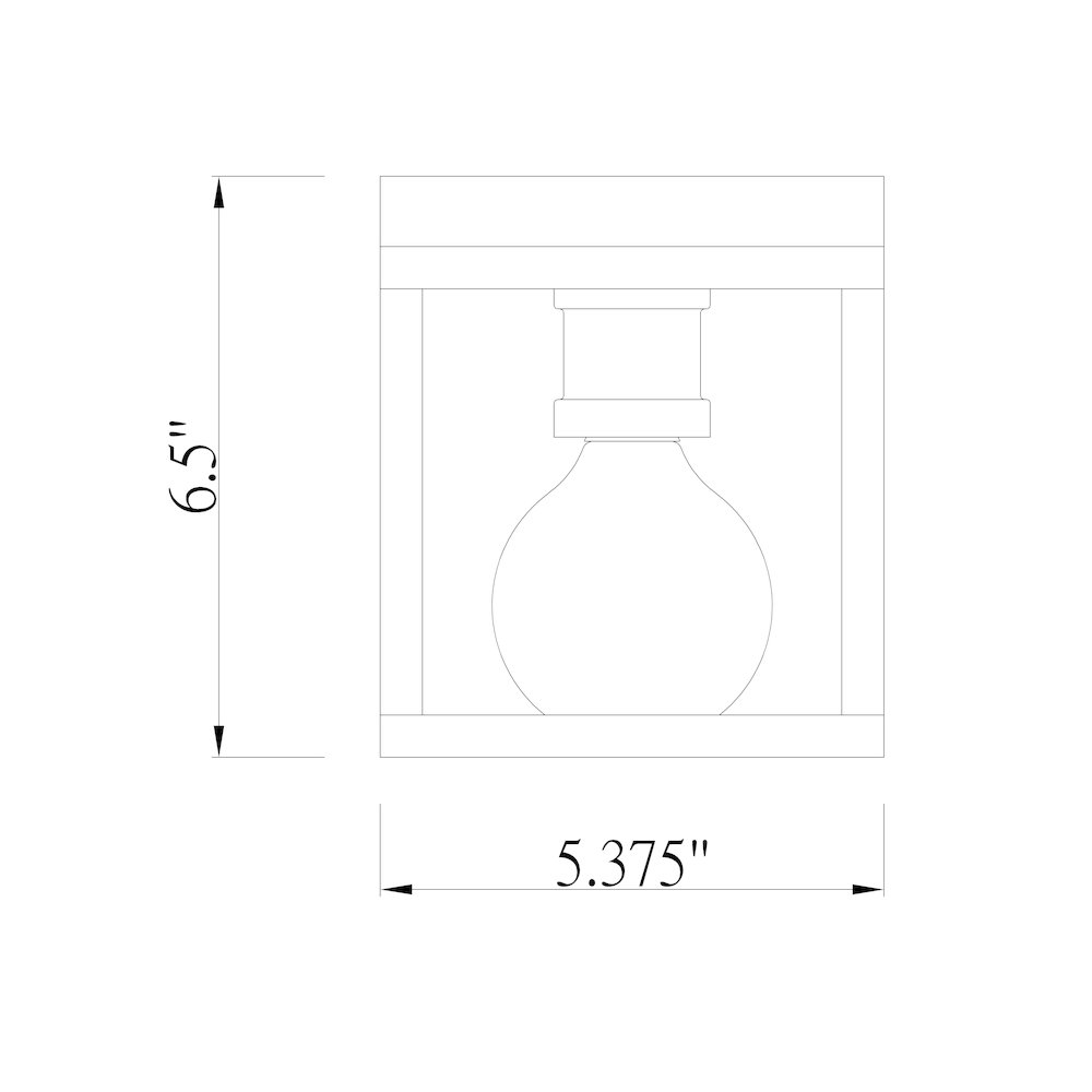 Z-Lite 1 Light Flush Mount. Picture 8