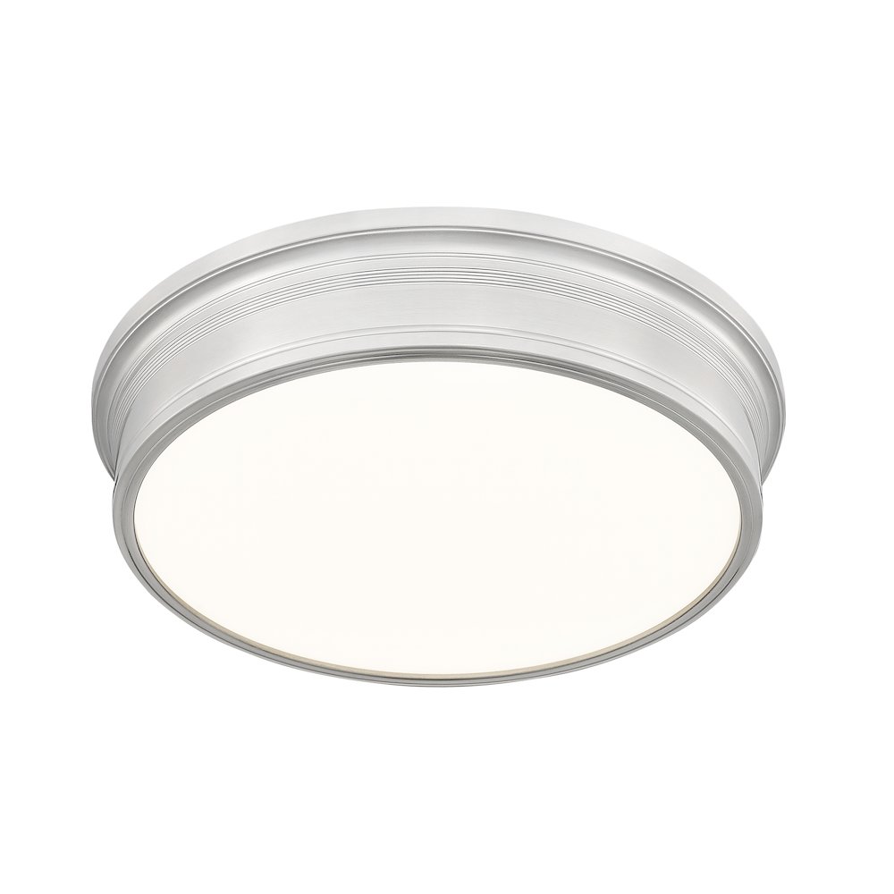Z-Lite 1 Light Flush Mount, Brushed Nickel. Picture 3