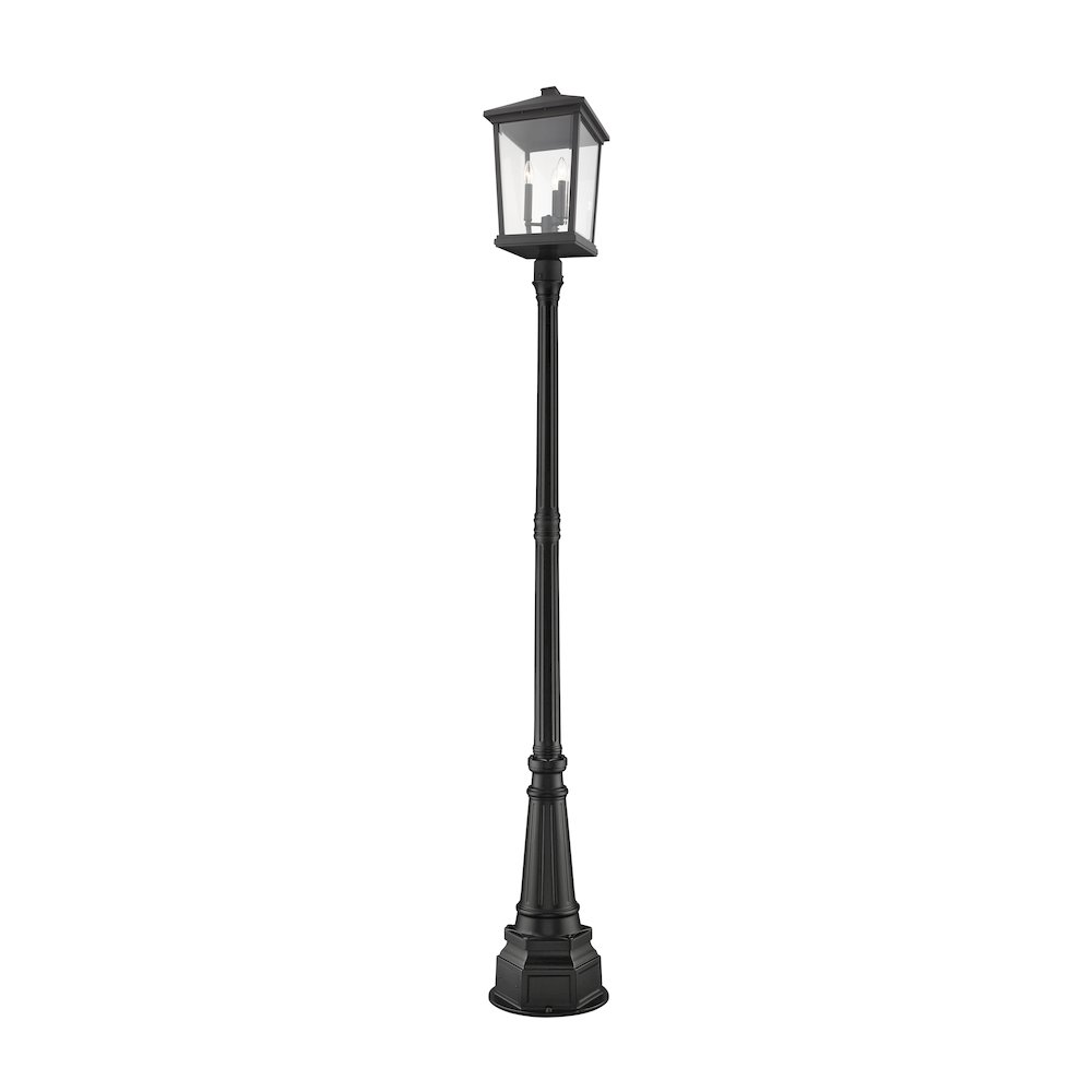 Z-Lite 3 Light Outdoor Post Mounted Fixture. Picture 1