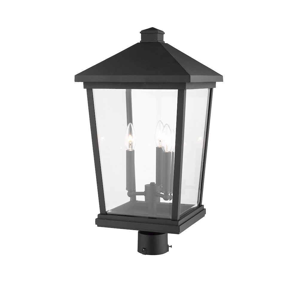 Z-Lite 3 Light Outdoor Post Mount Fixture. Picture 3