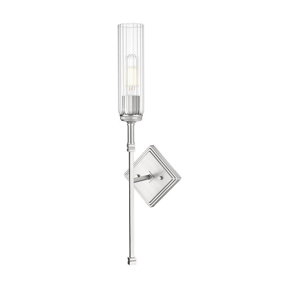 Z-Lite 1 Light Wall Sconce, Brushed Nickel. Picture 1