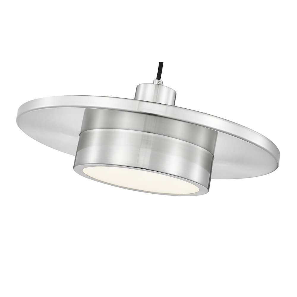 Z-Lite 1 Light Pendant, Brushed Nickel. Picture 4