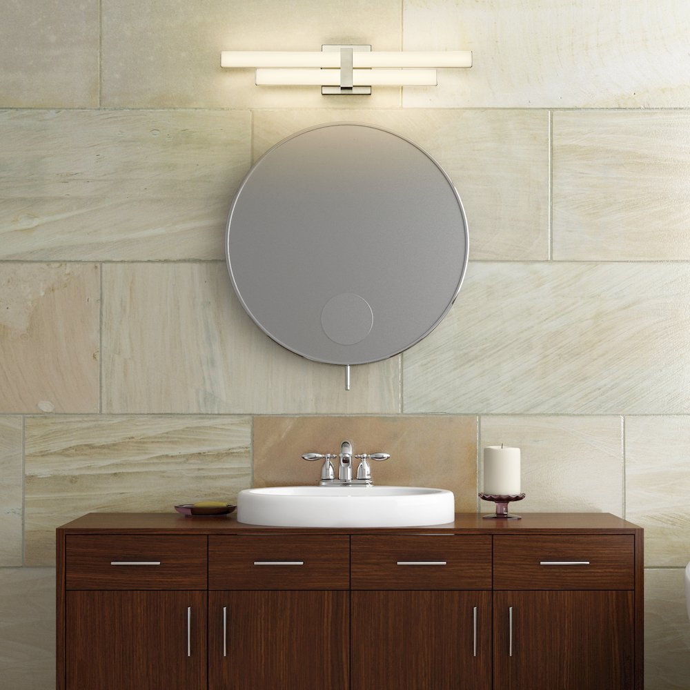 Z-Lite Zane 2 Light Vanity in Brushed Nickel Frame Finish. Picture 6