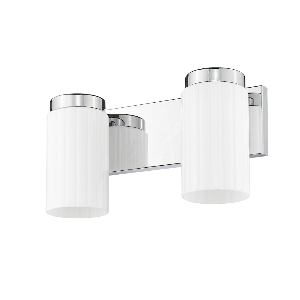 Z-Lite Burk 2 Light Vanity, Chrome. Picture 5