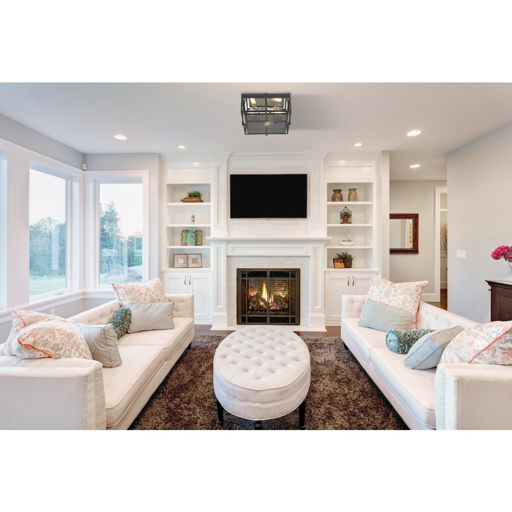Z-Lite 3 Light Flush Mount. Picture 5