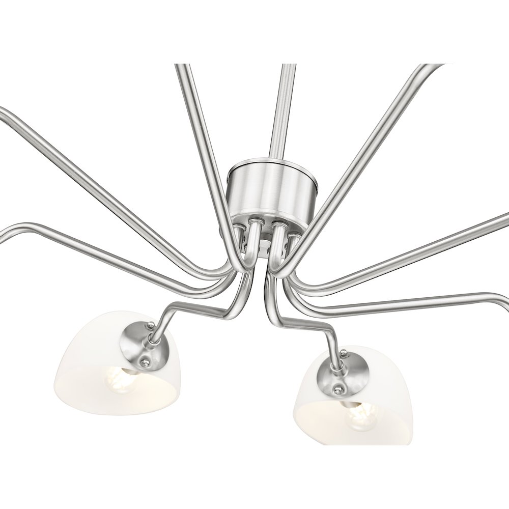 Z-Lite 8 Light Chandelier, Brushed Nickel. Picture 4