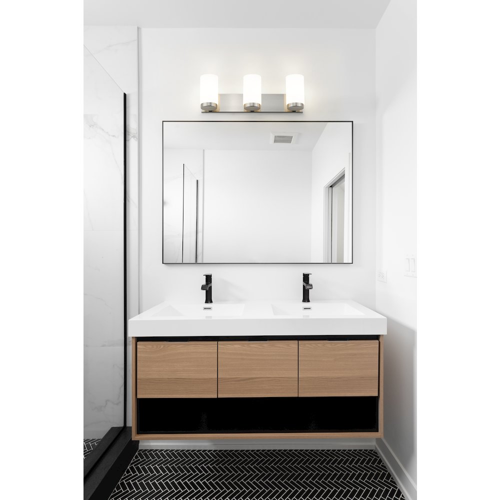 Z-Lite Burk 3 Light Vanity, Chrome. Picture 7