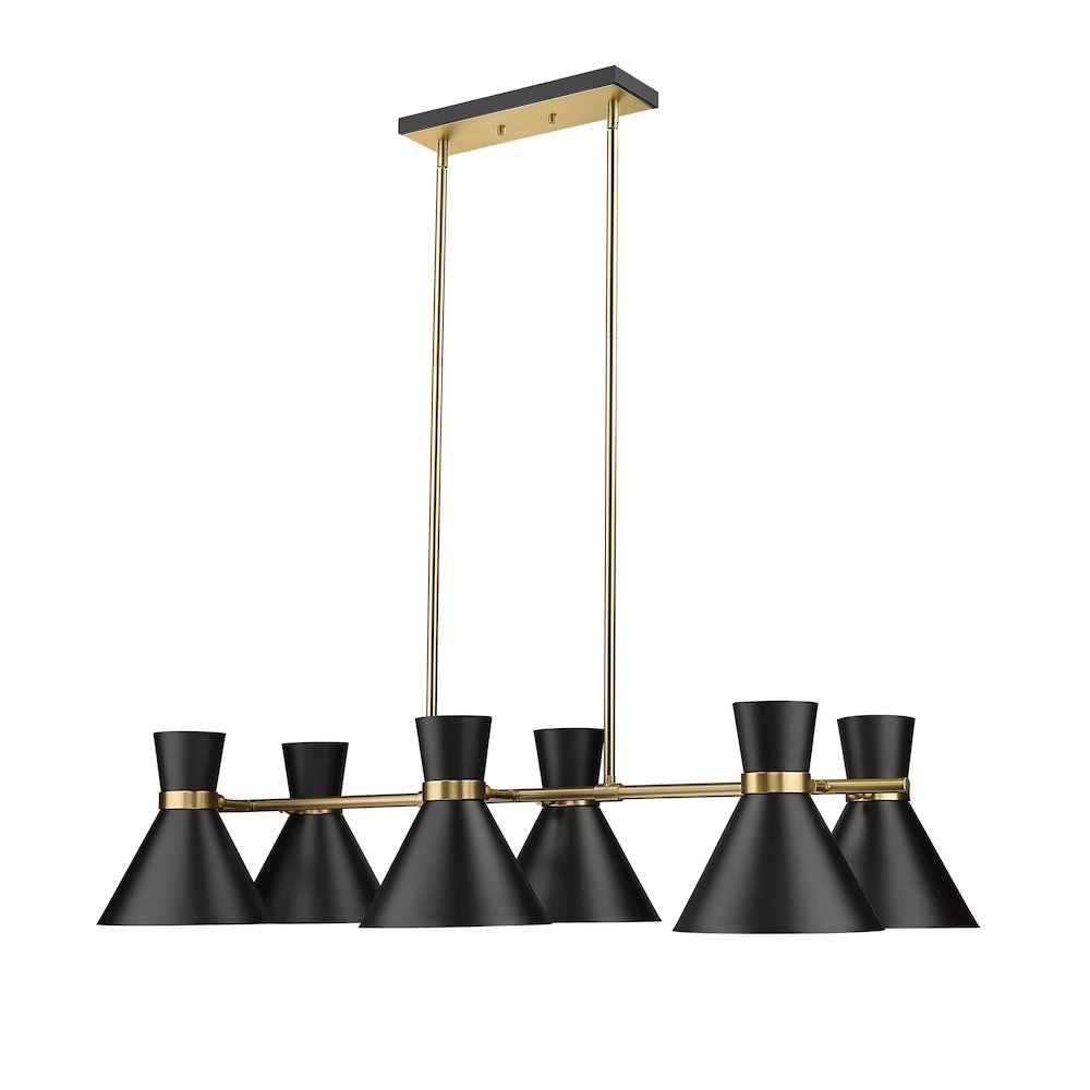 Z-Lite 6 Light Linear Chandelier. Picture 3