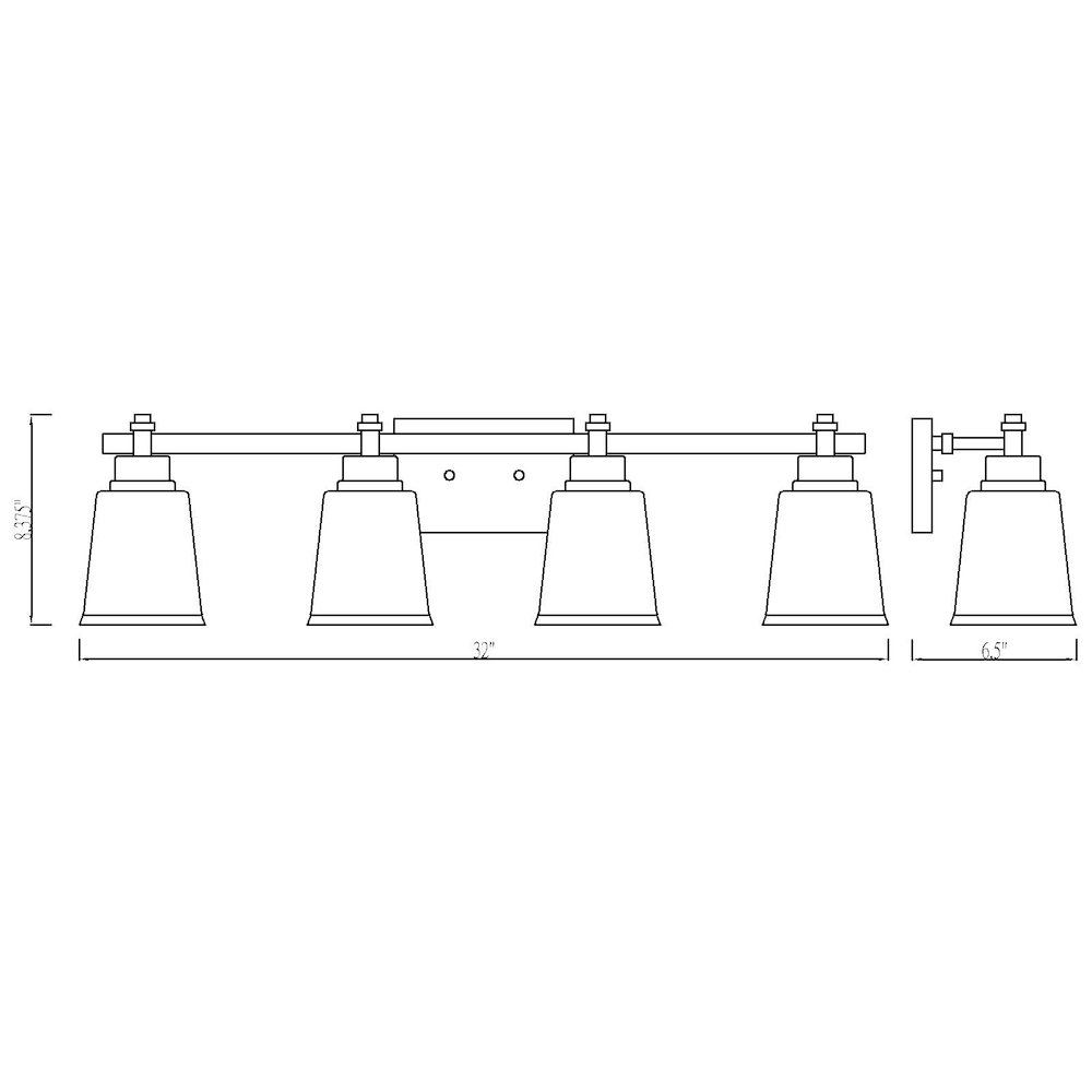 Z-Lite 4 Light Vanity. Picture 8