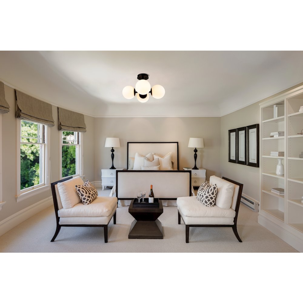 Z-Lite 4 Light Semi Flush Mount. Picture 6