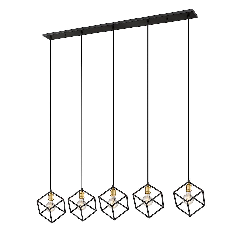 Z-Lite 5 Light Linear Chandelier. Picture 1