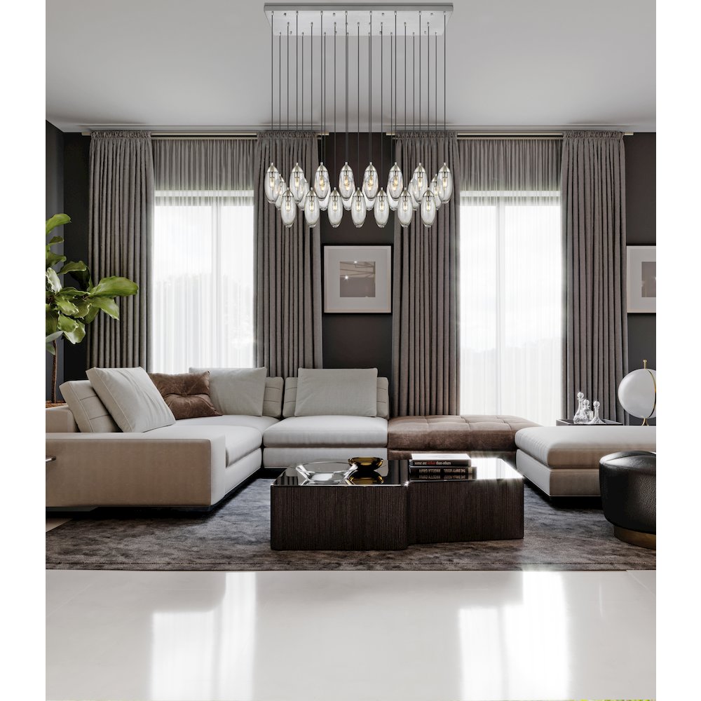Z-Lite 23 Light Linear Chandelier. Picture 6