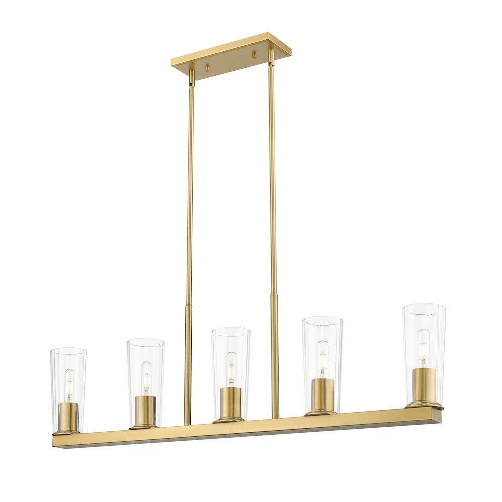 Z-Lite 5 Light Linear Chandelier. Picture 2