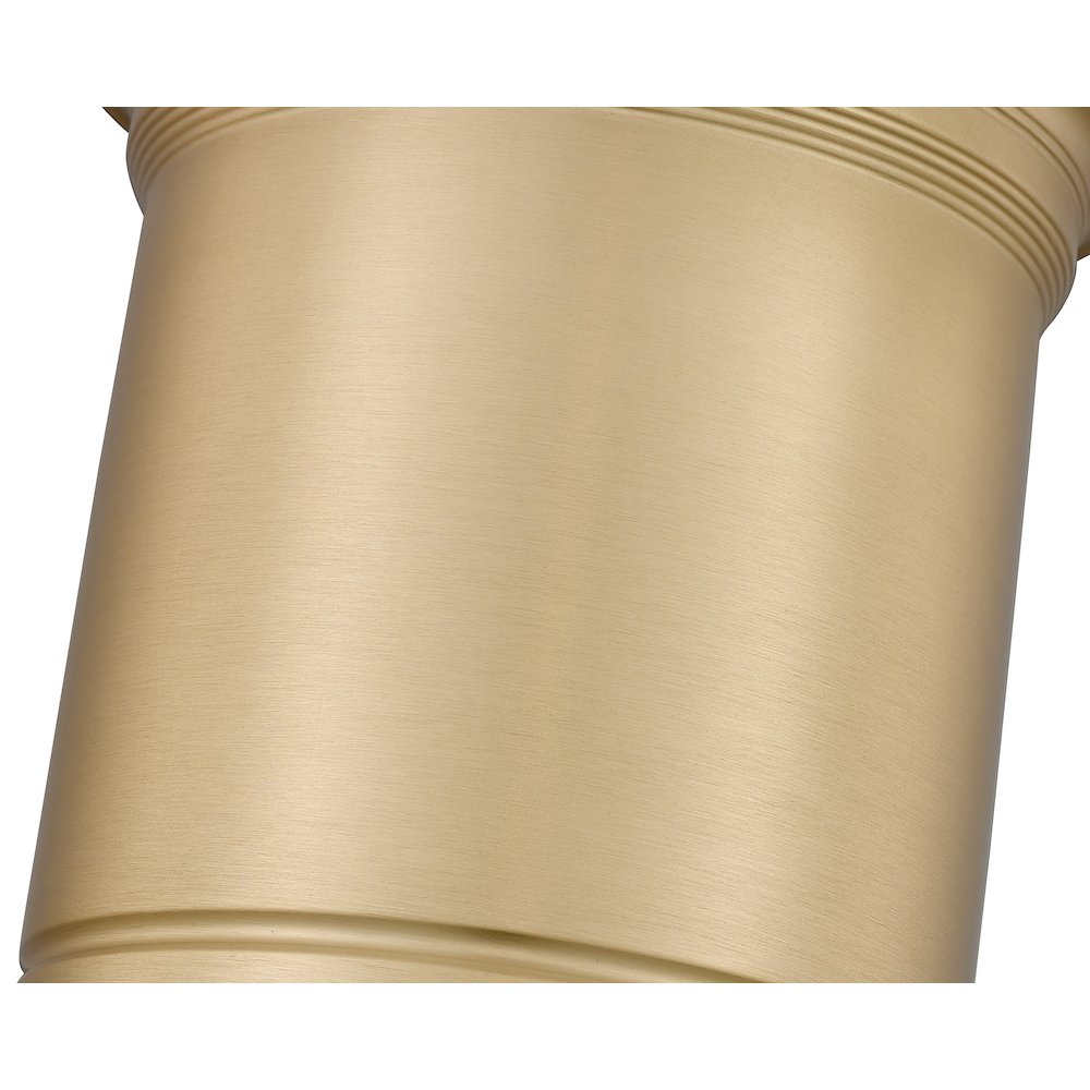 Z-Lite 1 Light Flush Mount, Modern Gold. Picture 4