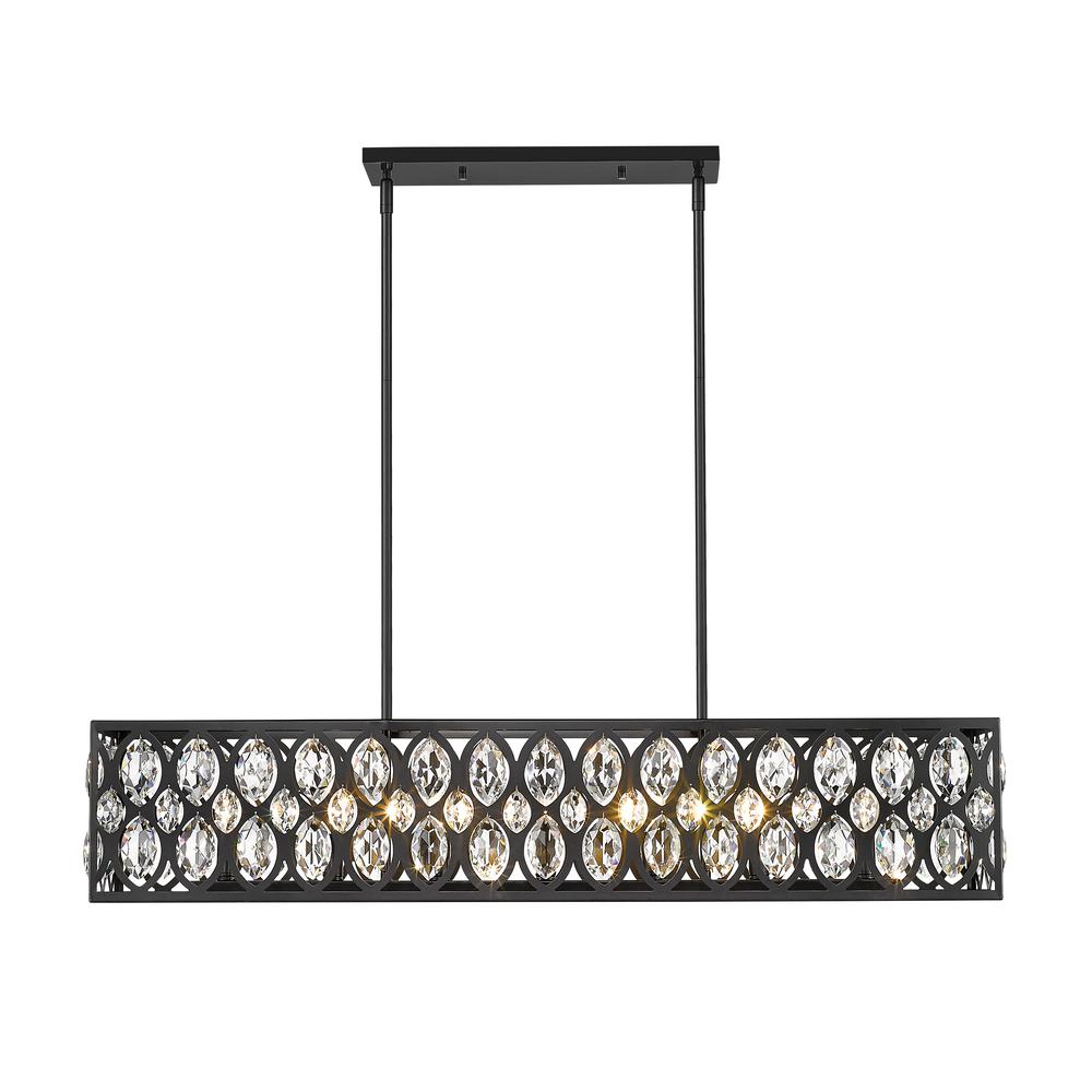 7 Light Linear Chandelier. Picture 1