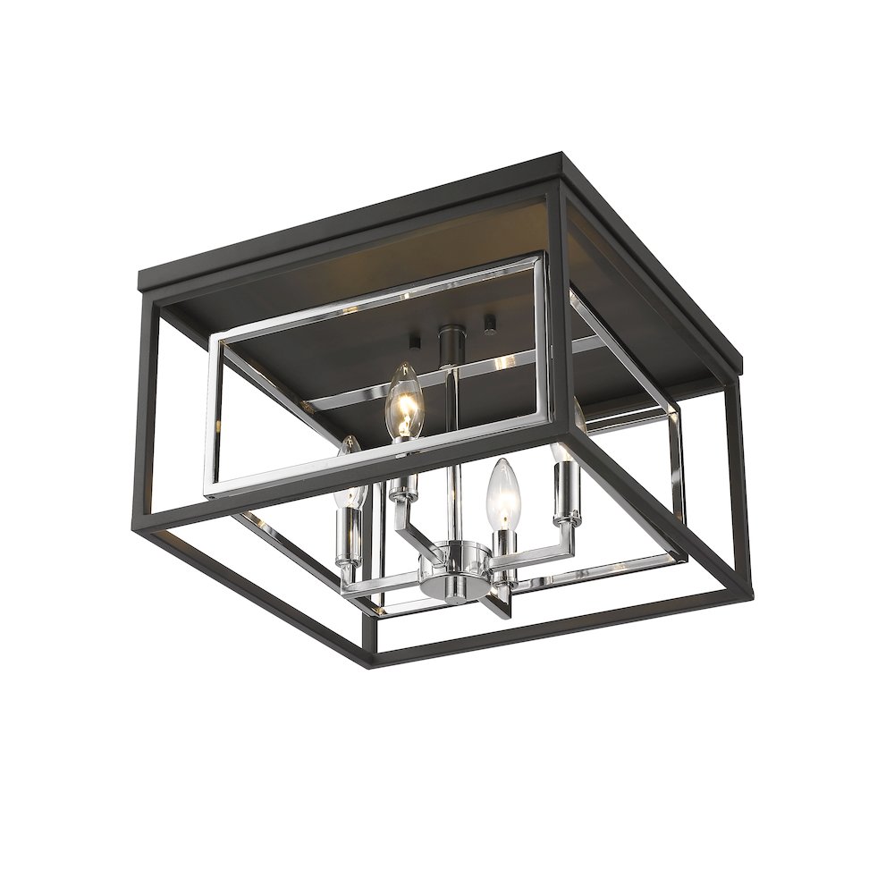 Z-Lite 4 Light Flush Mount. Picture 3
