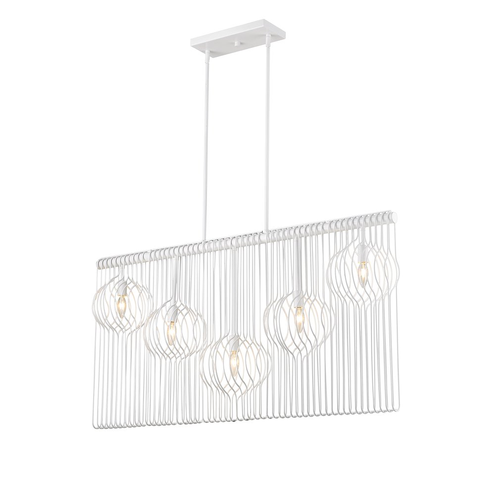 Z-Lite 5 Light Linear Chandelier. Picture 1