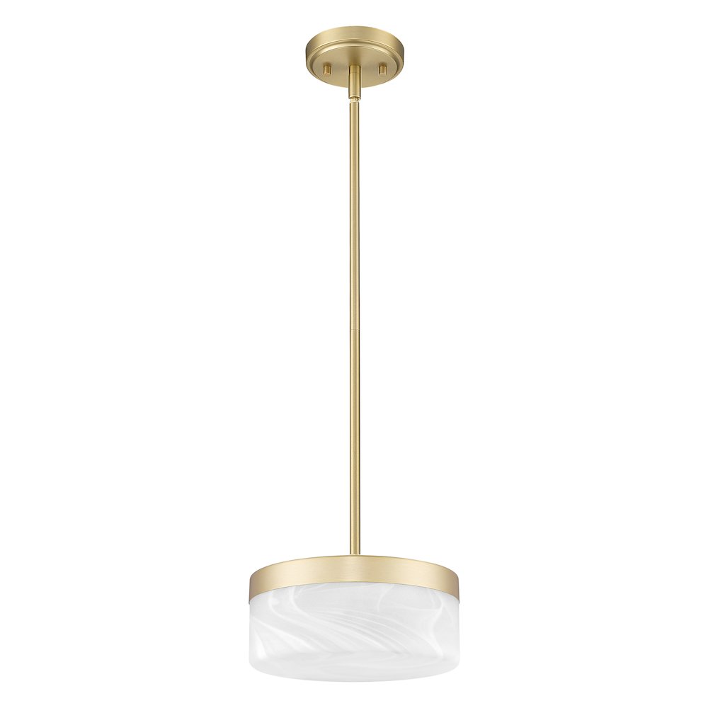 Z-Lite 1 Light Pendant, Modern Gold. Picture 7
