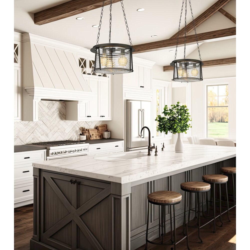 Z-Lite 3 Light Pendant. Picture 6