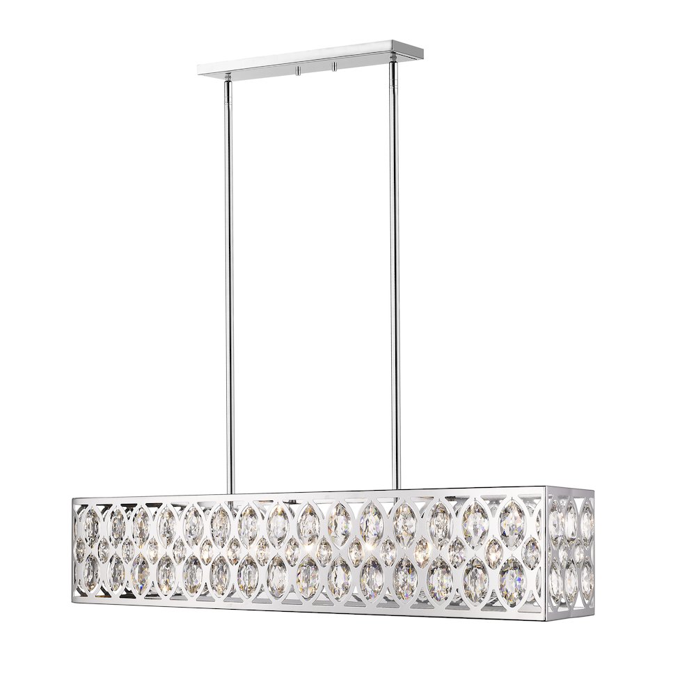 Z-Lite 7 Light Linear Chandelier. Picture 1