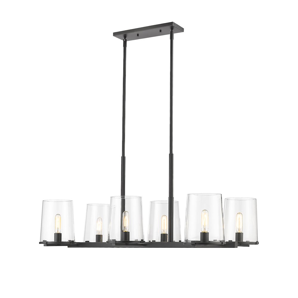 Z-Lite 6 Light Linear Chandelier. Picture 3