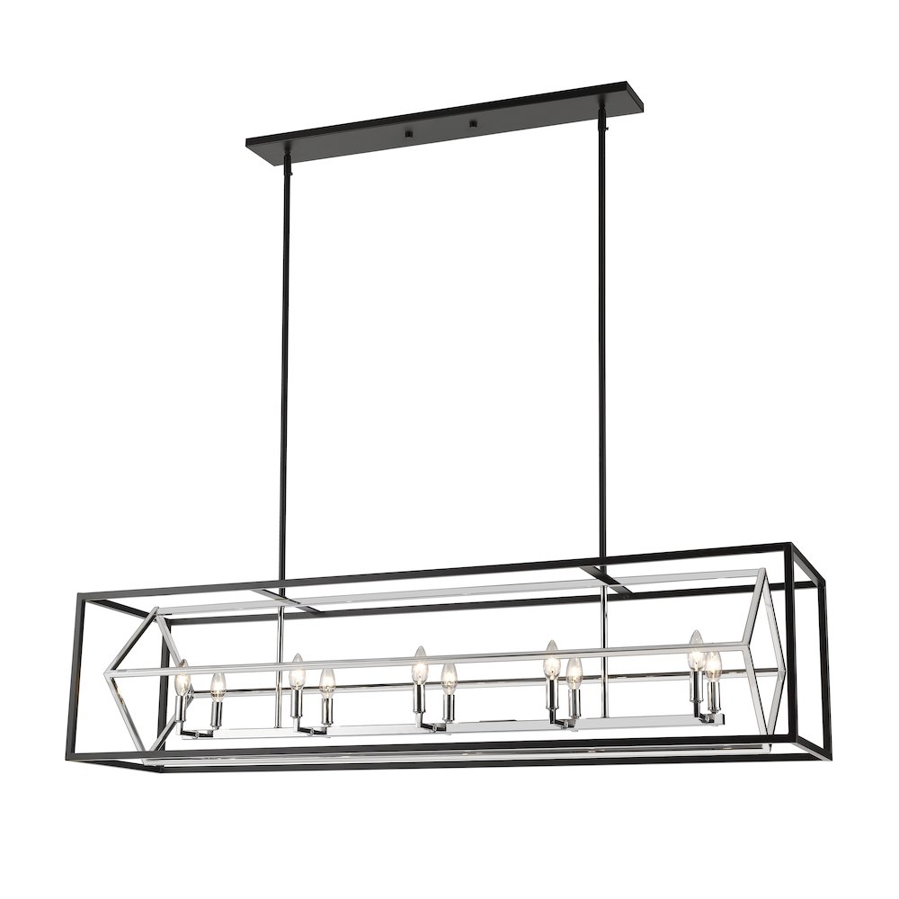 Z-Lite 10 Light Linear Chandelier. Picture 1