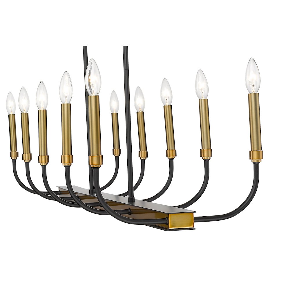 Z-Lite 10 Light Linear Chandelier. Picture 4
