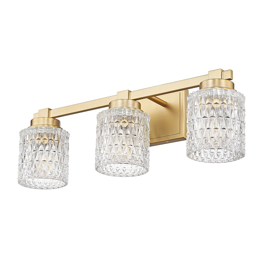 Z-Lite 3 Light Vanity, Modern Gold. Picture 7