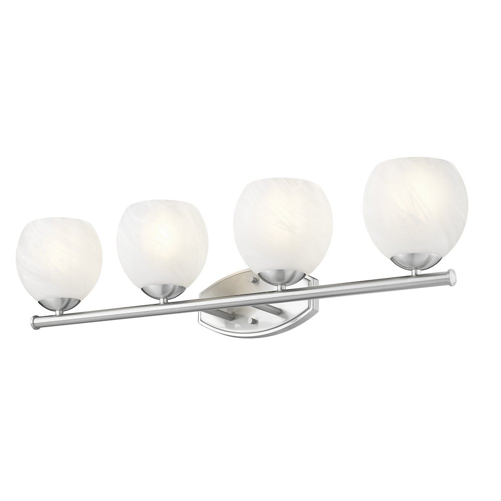 Z-Lite 4 Light Vanity, Brushed Nickel. Picture 3