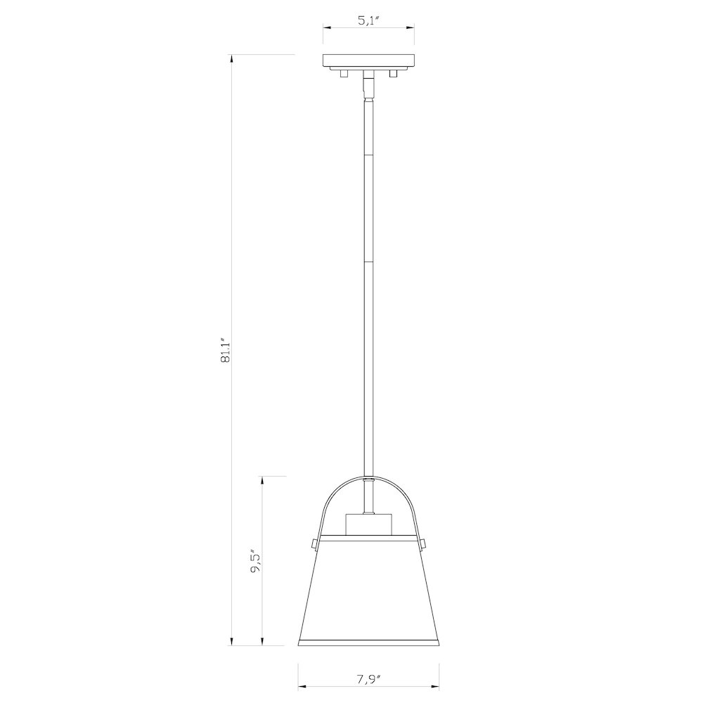 Z-Lite 1 Light Pendant. Picture 8