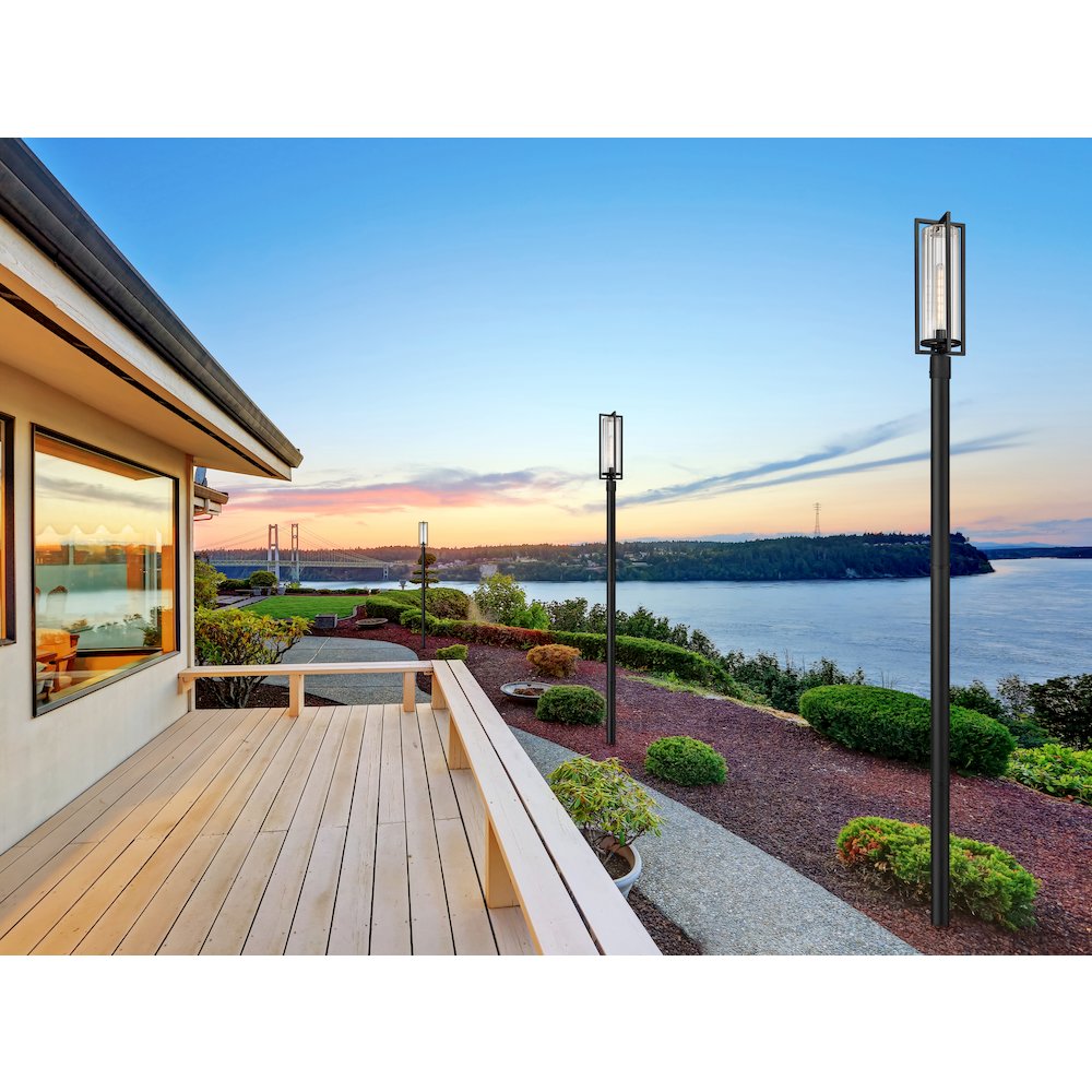 Z-Lite 1 Light Outdoor Post Mounted Fixture. Picture 7