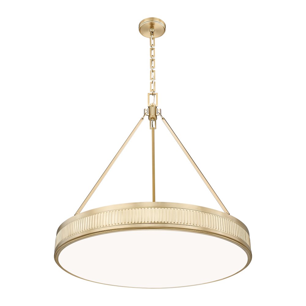 Z-Lite 3 Light Pendant, Modern Gold. Picture 3
