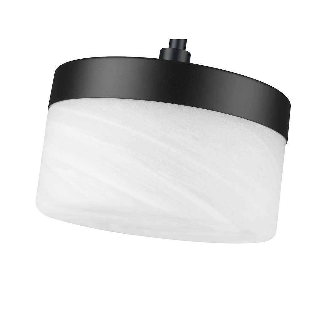 Z-Lite 1 Light Wall Sconce, Matte Black. Picture 4