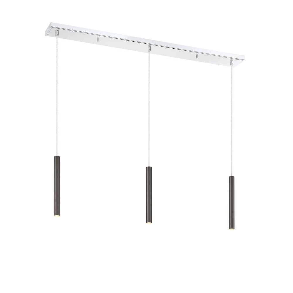 Z-Lite 3 Light Linear Chandelier. Picture 2