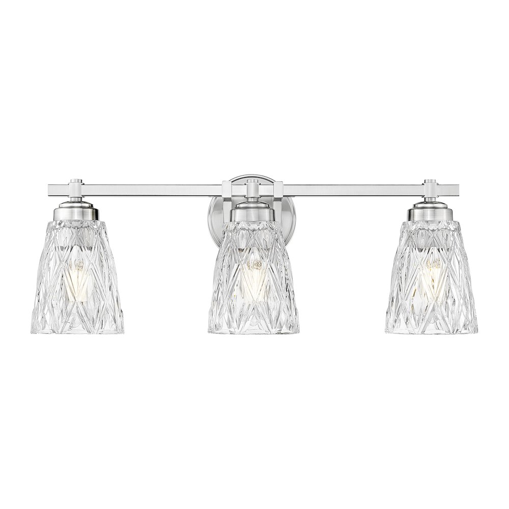Z-Lite 3 Light Vanity, Brushed Nickel. Picture 2
