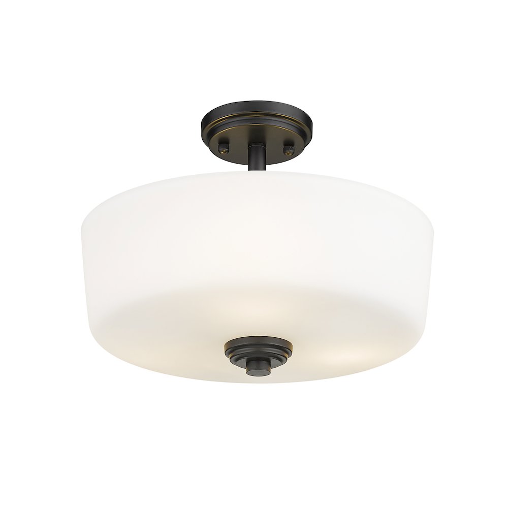 Z-Lite 3 Light Semi Flush Mount. Picture 3