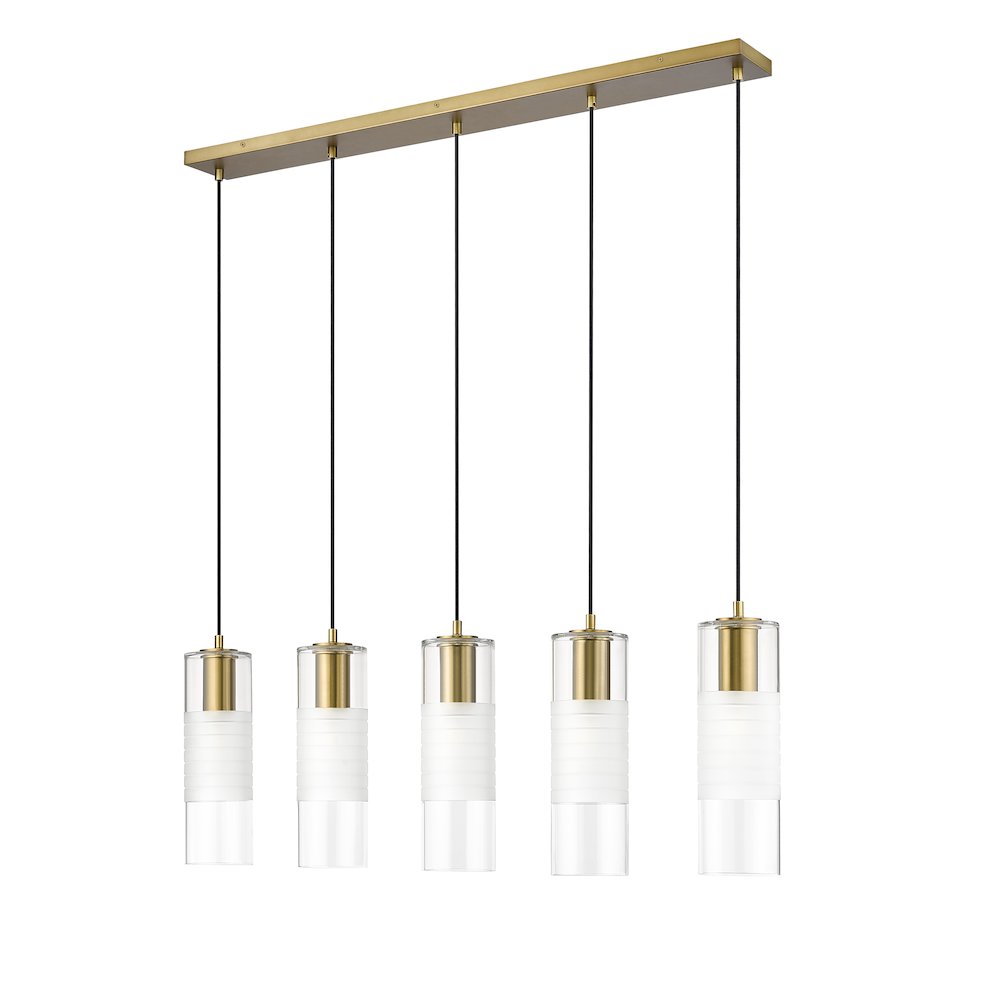 Z-Lite 5 Light Linear Chandelier. Picture 5