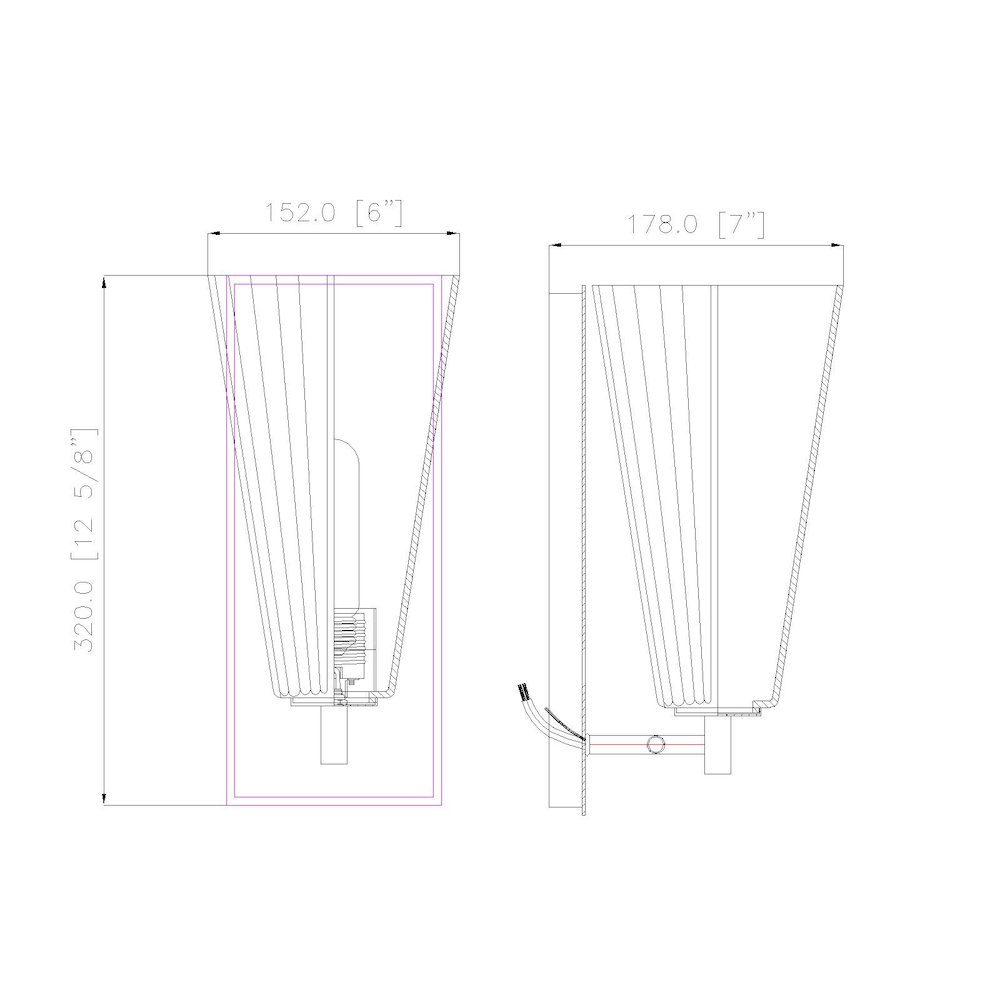 Z-Lite 1 Light Wall Sconce. Picture 8