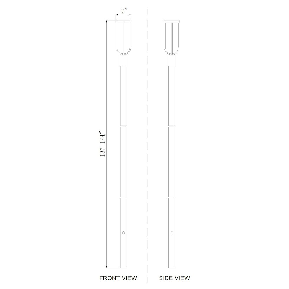 Z-Lite 1 Light Outdoor Post Mounted Fixture. Picture 8