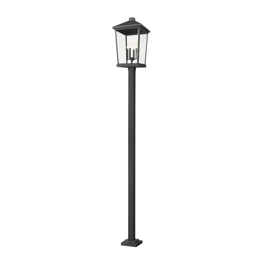 Z-Lite 4 Light Outdoor Post Mounted Fixture. Picture 1
