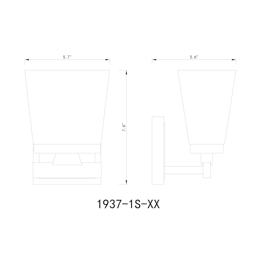 Z-Lite 1 Light Wall Sconce. Picture 8