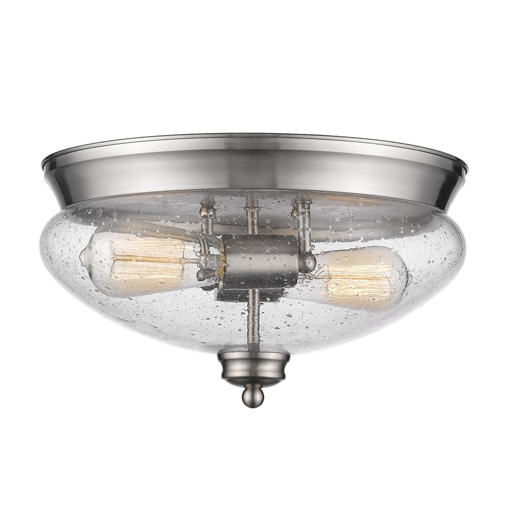 2 Light Flush Mount. Picture 1