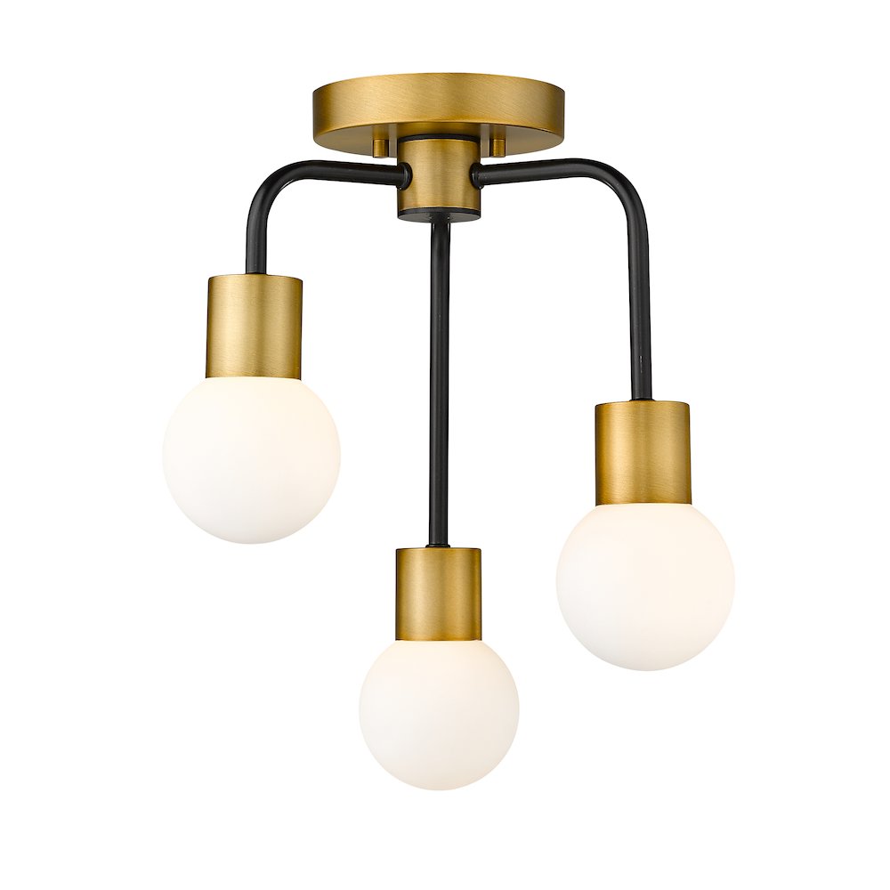 Z-Lite 3 Light Semi Flush Mount. Picture 2