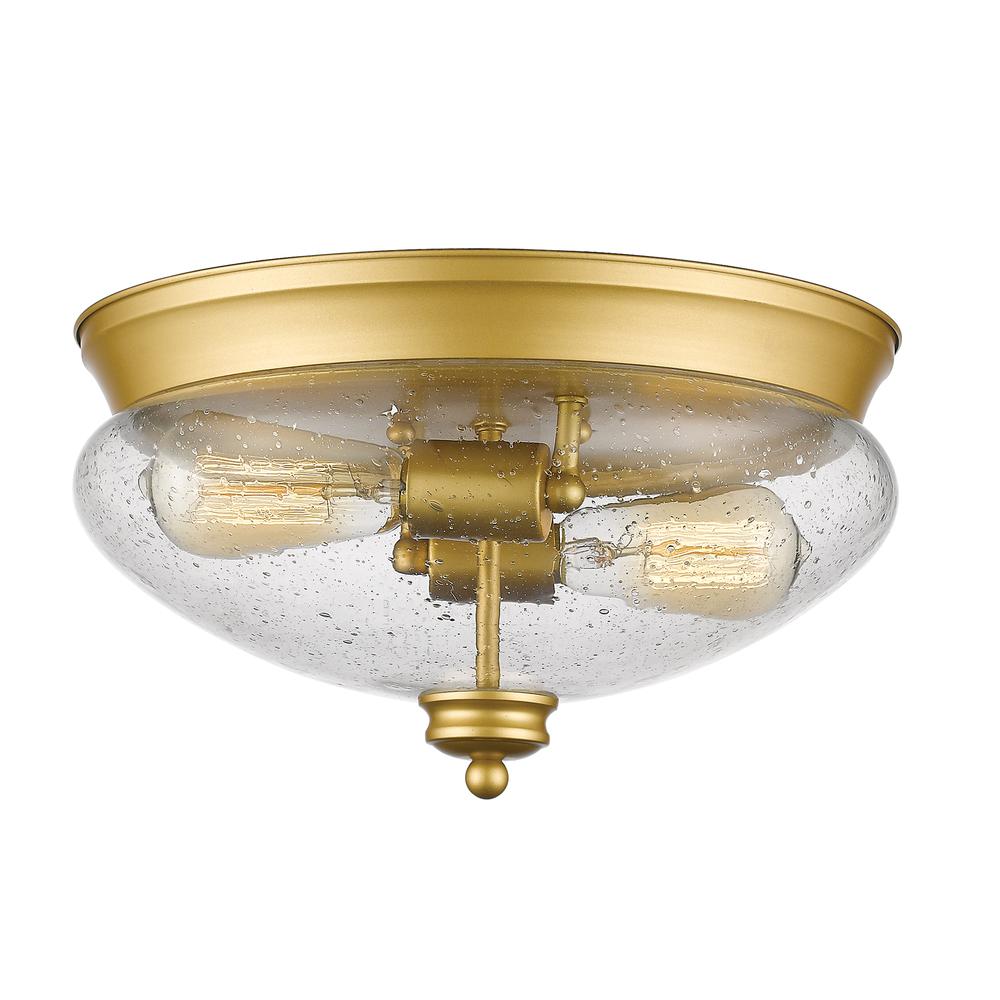 2 Light Flush Mount. Picture 1